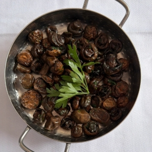 Funghi Champignon con Aglio e Prezzemolo