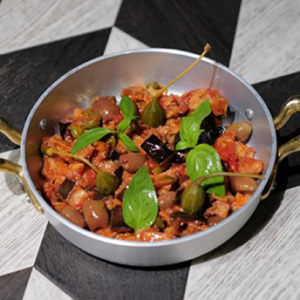 Caponata d’aubergines à la sicilienne